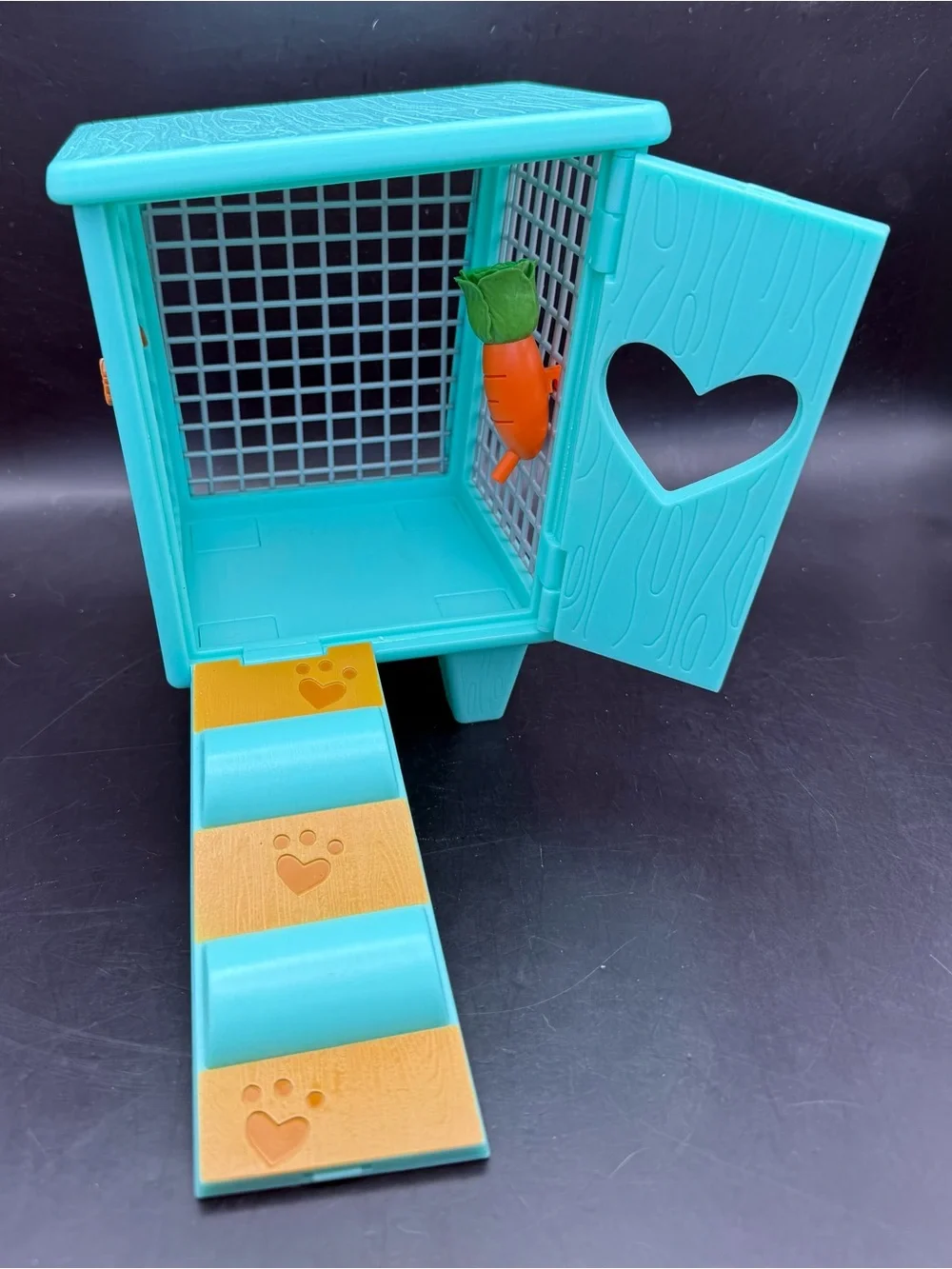 American Girl Doll Wellie Wishers Rabbit Hutch & Carrots Our Generation Bunny